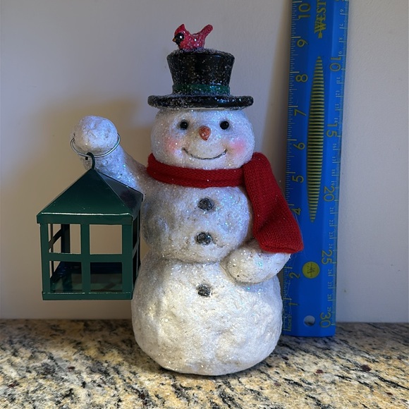 Hallmark Decorative Snowman With Tea Light Lantern - Picture 5 of 5